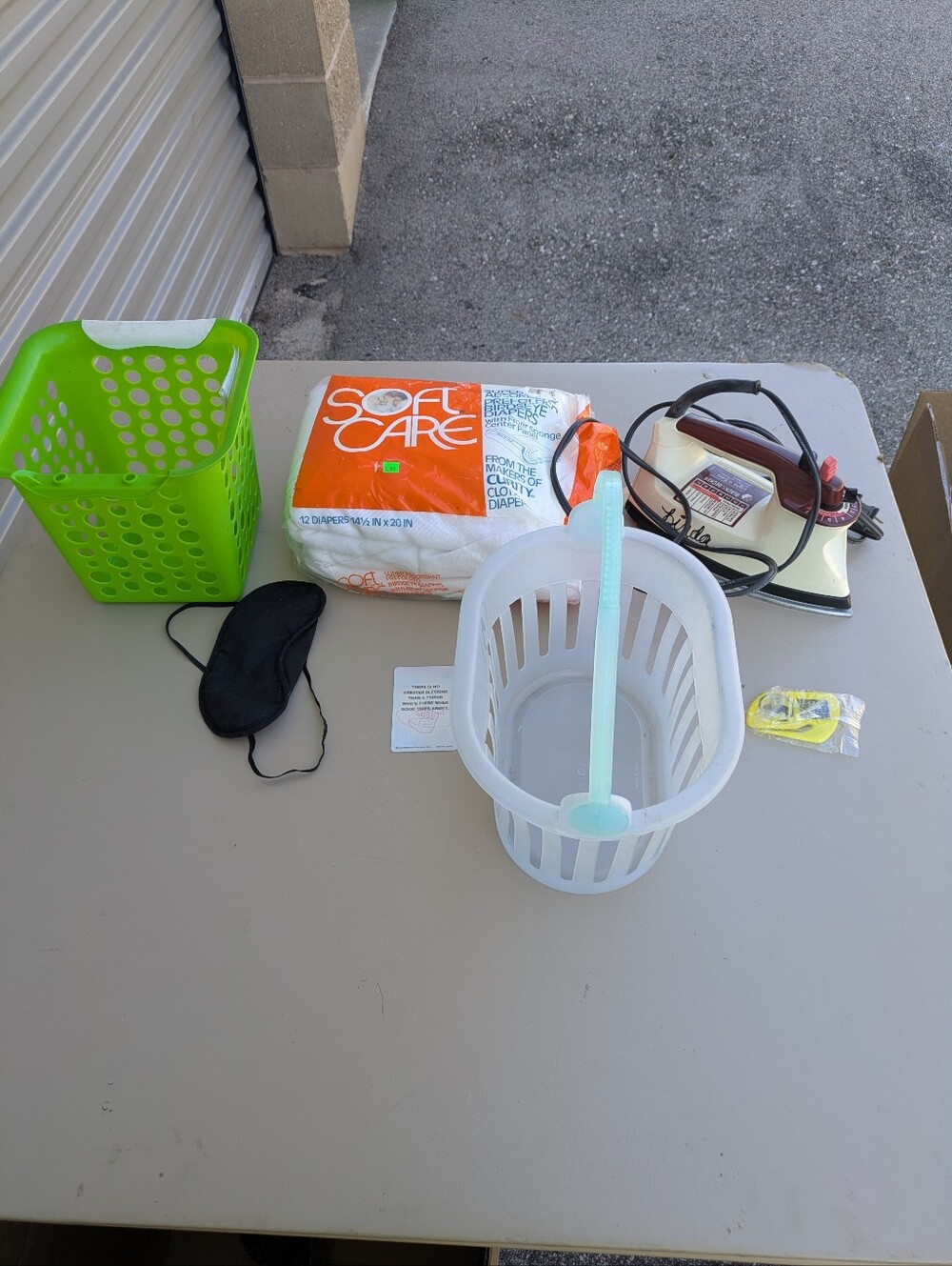 Bundle lot vintage iron storage